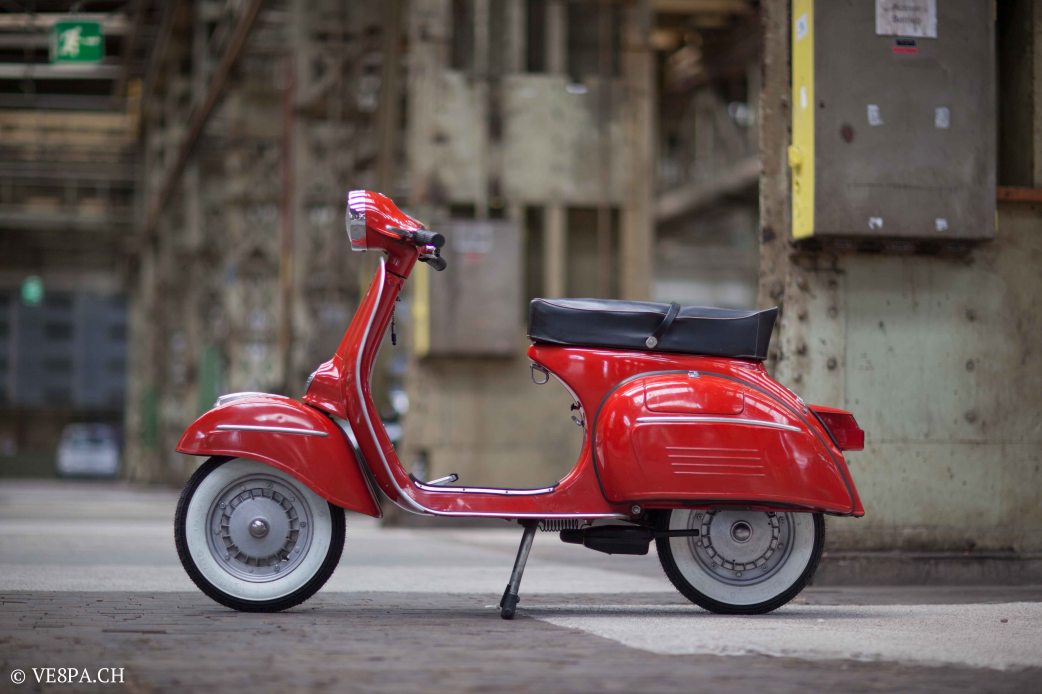 Vespa GTR (Gran Turismo) 125, Rosso Corallo, Jg. 1972, im O-Lack, original Zustand - VE8PA.CH-1-3