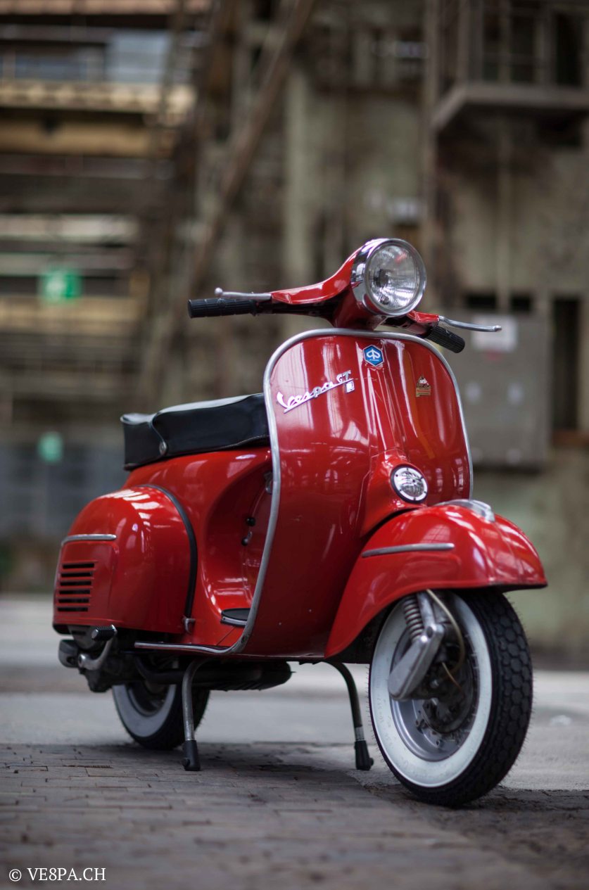 Vespa GTR (Gran Turismo) 125, Rosso Corallo, Jg. 1972, im O-Lack, original Zustand - VE8PA.CH-22