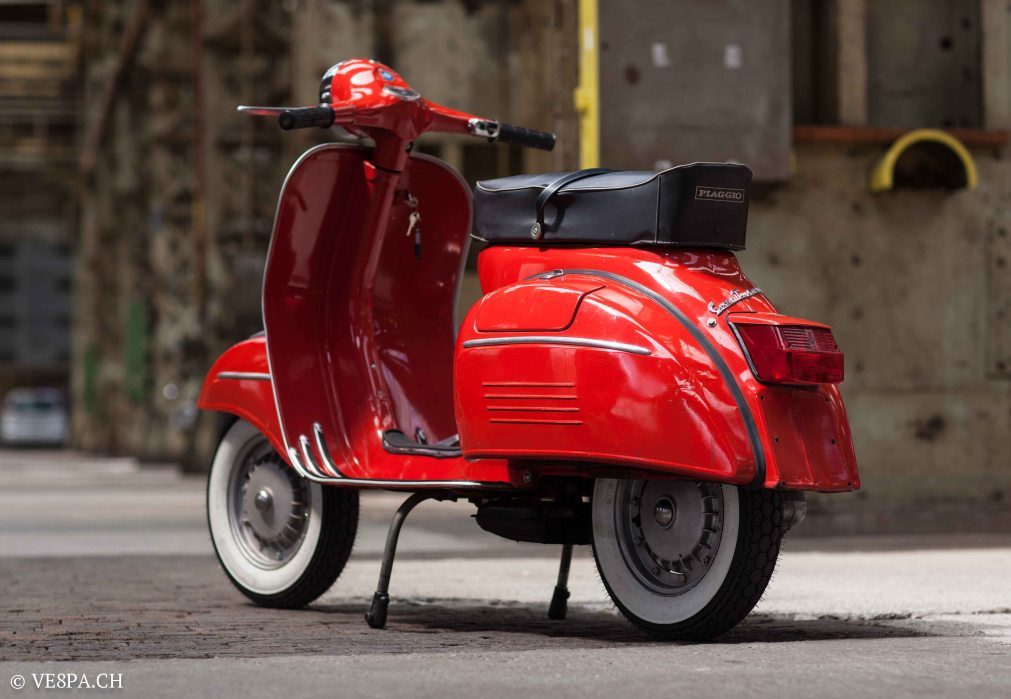 Vespa GTR (Gran Turismo) 125, Rosso Corallo, Jg. 1972, im O-Lack, original Zustand - VE8PA.CH-24