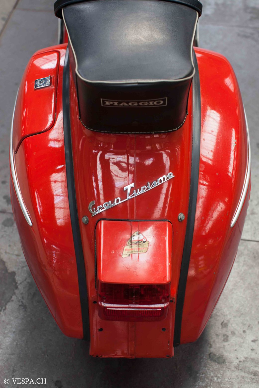 Vespa GTR (Gran Turismo) 125, Rosso Corallo, Jg. 1972, im O-Lack, original Zustand - VE8PA.CH-43