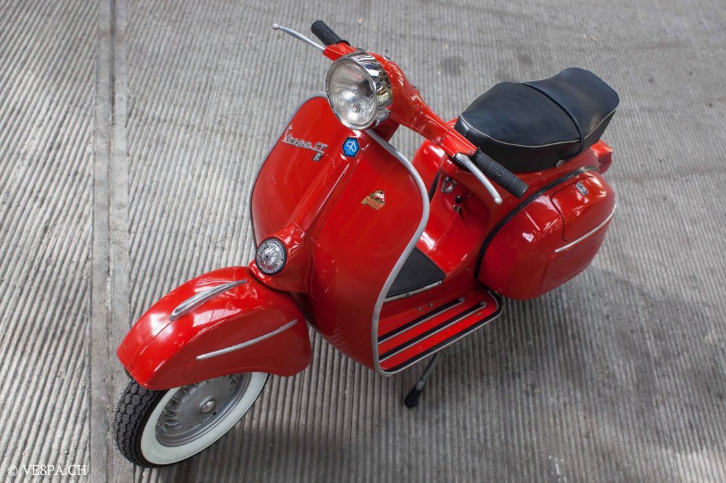 Vespa GTR (Gran Turismo) 125, Rosso Corallo, Jg. 1972, im O-Lack, original Zustand - VE8PA.CH-8-2