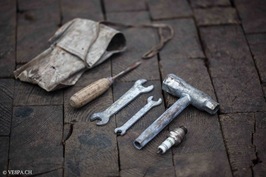 Vespa GTR (Gran Turismo) 125, Rosso Corallo, Jg. 1972, im O-Lack, original Zustand - VE8PA.CH-89