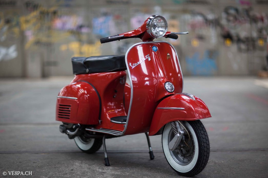 Vespa GTR (Gran Turismo) 125, Rosso Corallo, Jg. 1972, im O-Lack, original Zustand - VE8PA.CH-91