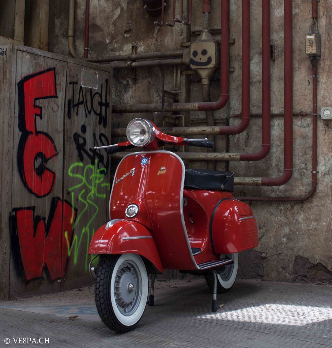 Vespa GTR (Gran Turismo) 125, Rosso Corallo, Jg. 1972, im O-Lack, original Zustand - VE8PA.CH-94