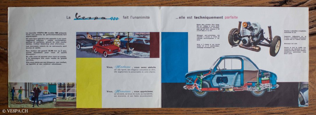 Vespa ACMA 400, 1958, O-Lack, Erstserie, www.VE8PA.CH-100