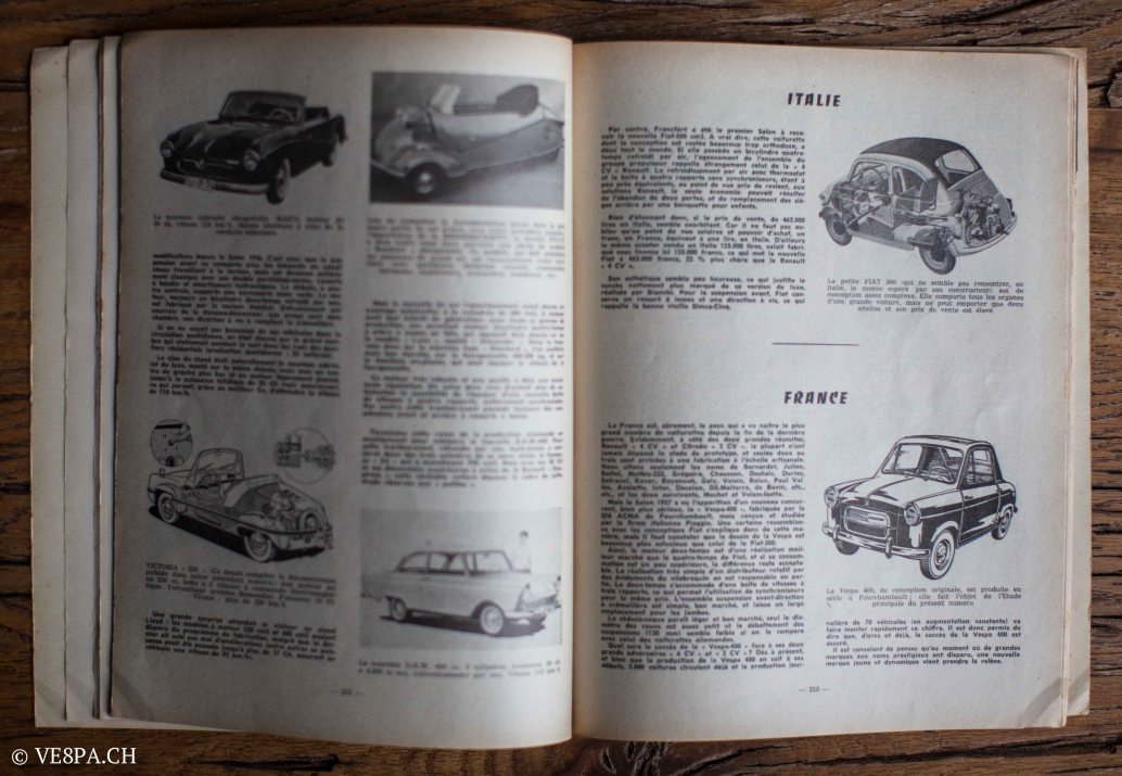 Vespa ACMA 400, 1958, O-Lack, Erstserie, www.VE8PA.CH-105