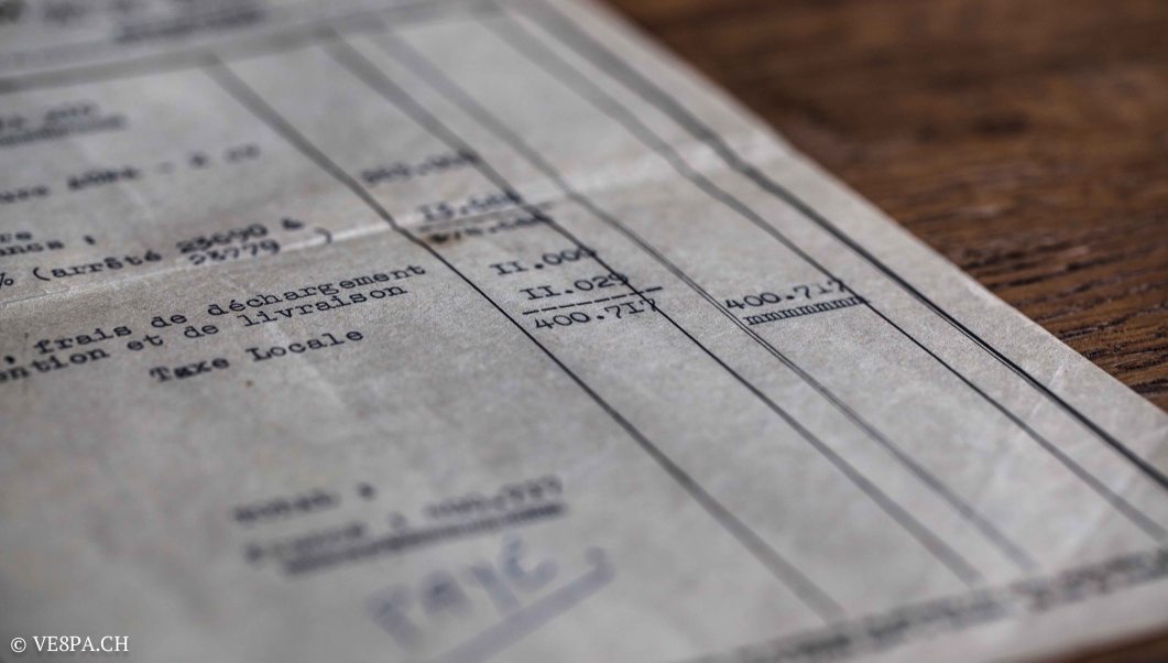 Vespa ACMA 400, 1958, O-Lack, Erstserie, www.VE8PA.CH-115