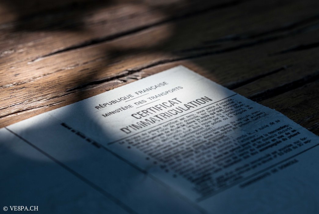 Vespa ACMA 400, 1958, O-Lack, Erstserie, www.VE8PA.CH-3