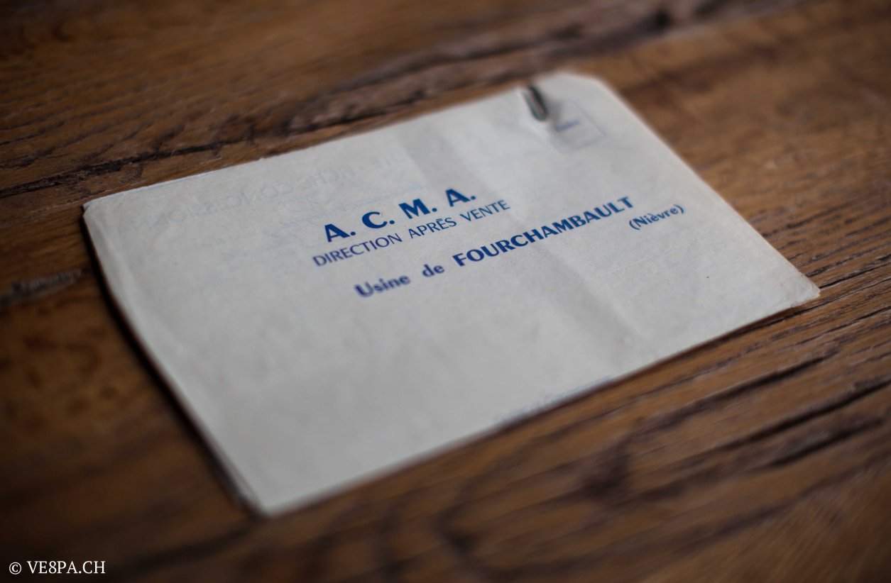 Vespa ACMA 400, 1958, O-Lack, Erstserie, www.VE8PA.CH-70