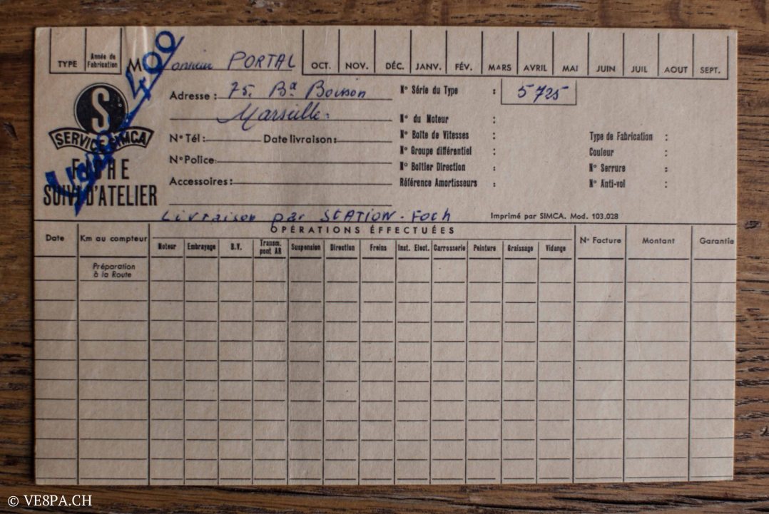 Vespa ACMA 400, 1958, O-Lack, Erstserie, www.VE8PA.CH-78