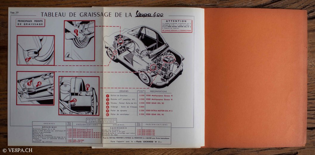 Vespa ACMA 400, 1958, O-Lack, Erstserie, www.VE8PA.CH-94