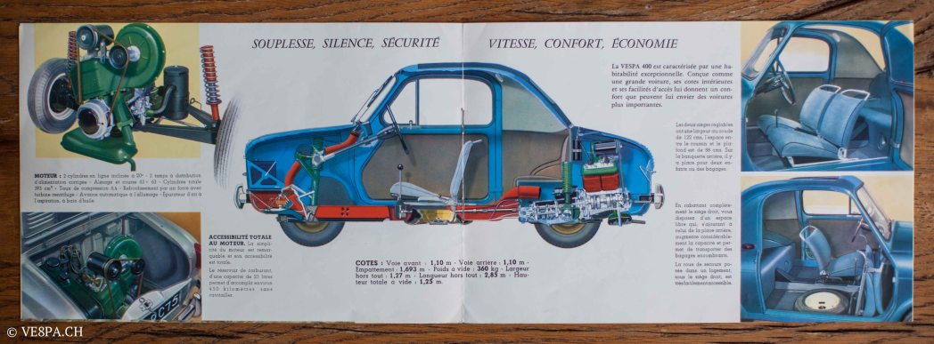 Vespa ACMA 400, 1958, O-Lack, Erstserie, www.VE8PA.CH-96