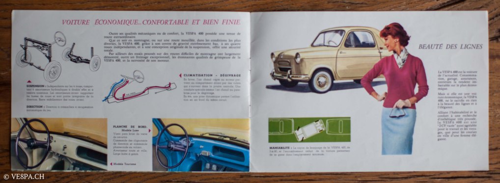 Vespa ACMA 400, 1958, O-Lack, Erstserie, www.VE8PA.CH-97