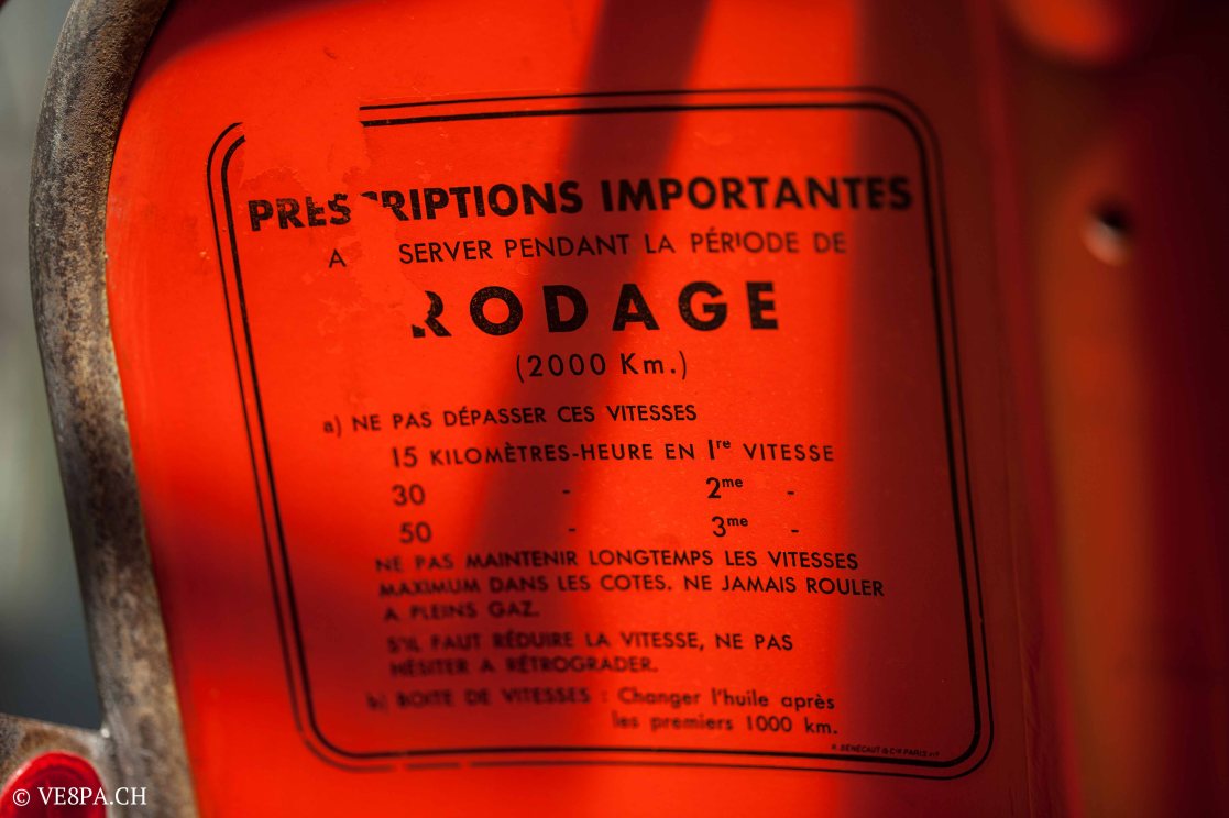 Vespa ACMA Typ N, 1960, 9535 KM, O-Lack, www.VE8PA.CH-21