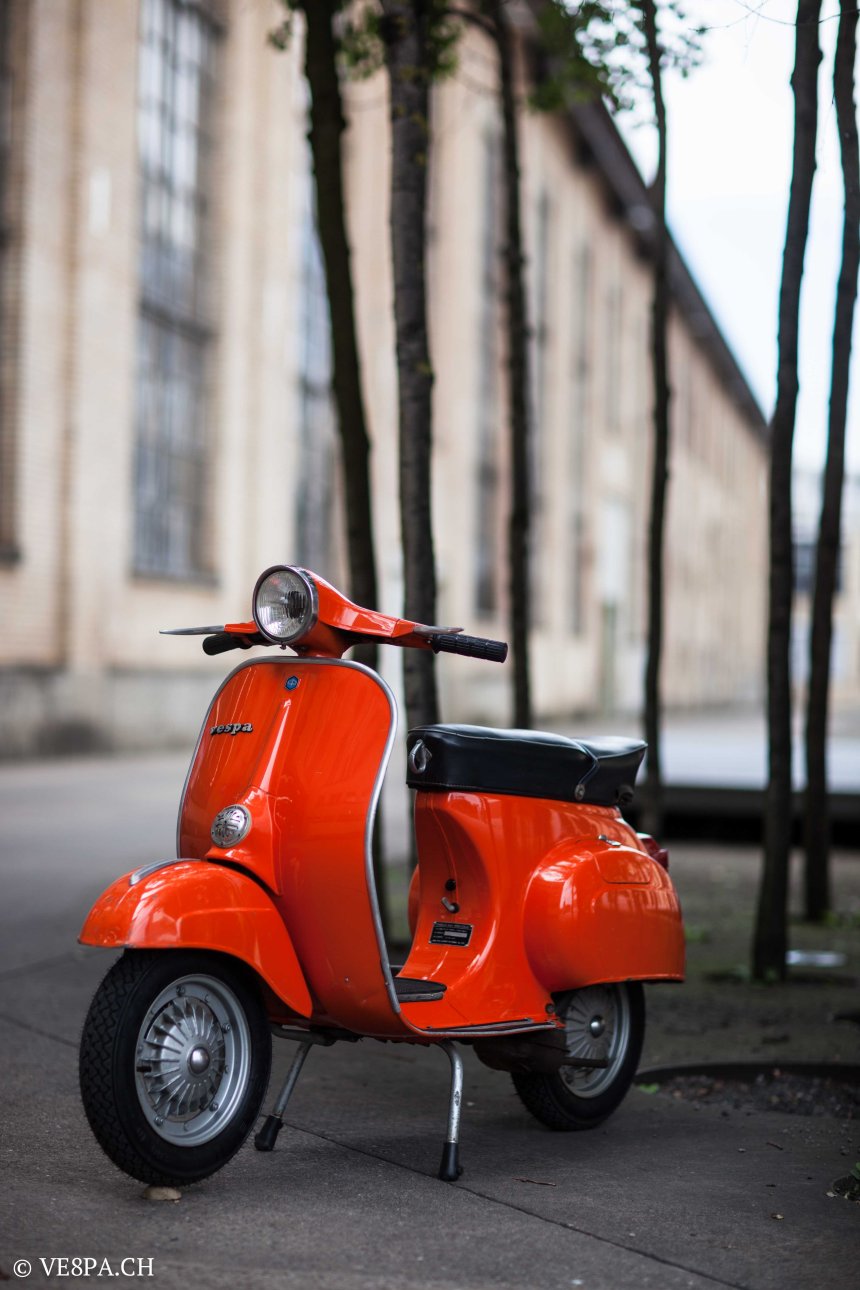 Vespa Primavera 1975, Orange, im O-Lack, Originallack, Vespa Smallframe wie Vespa 50SS, ET3, VE8PA.CH-16
