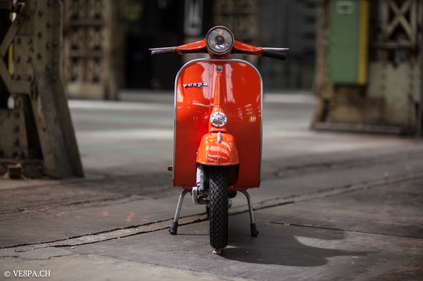 Vespa Primavera 1975, Orange, im O-Lack, Originallack, Vespa Smallframe wie Vespa 50SS, ET3, VE8PA.CH-18