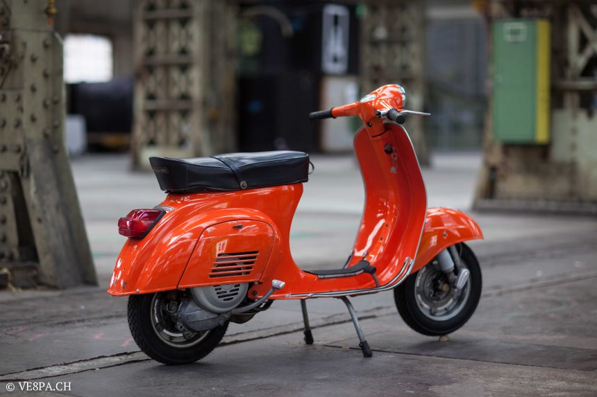 Vespa Primavera 1975, Orange, im O-Lack, Originallack, Vespa Smallframe wie Vespa 50SS, ET3, VE8PA.CH-19