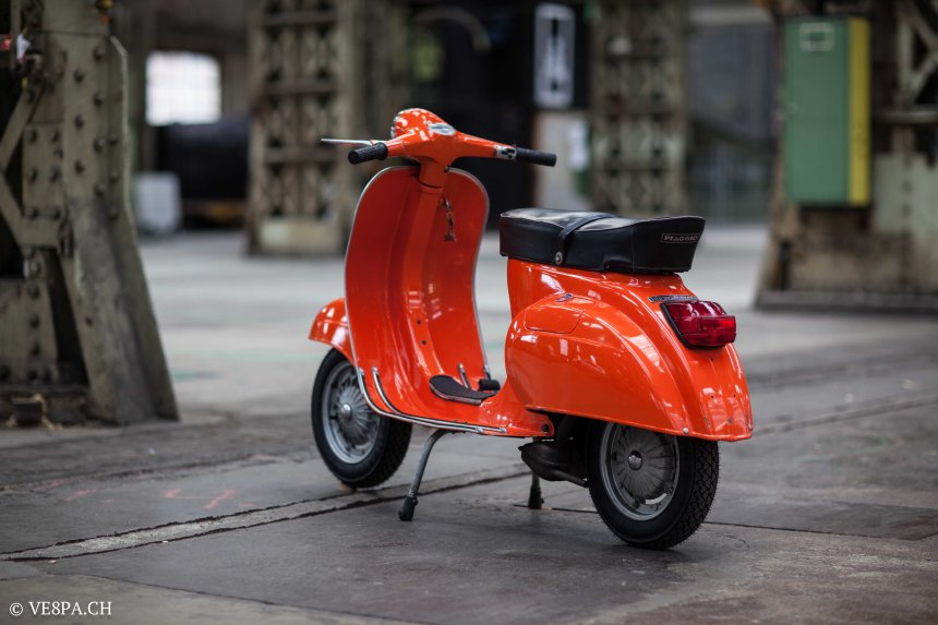 Vespa Primavera 1975, Orange, im O-Lack, Originallack, Vespa Smallframe wie Vespa 50SS, ET3, VE8PA.CH-23