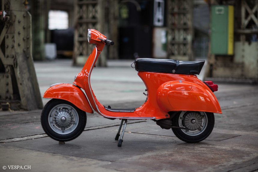 Vespa Primavera 1975, Orange, im O-Lack, Originallack, Vespa Smallframe wie Vespa 50SS, ET3, VE8PA.CH-24