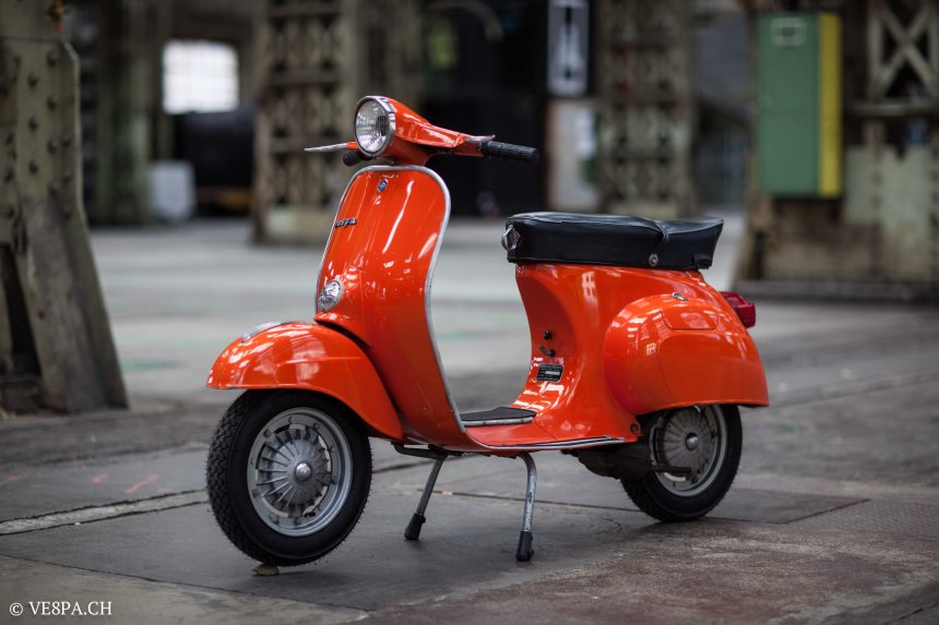 Vespa Primavera 1975, Orange, im O-Lack, Originallack, Vespa Smallframe wie Vespa 50SS, ET3, VE8PA.CH-25