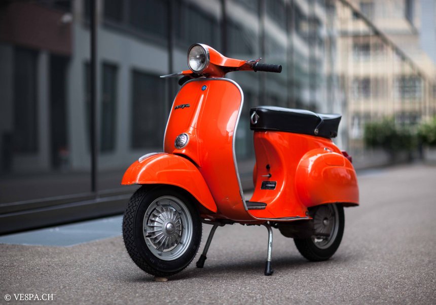 Vespa Primavera 1975, Orange, im O-Lack, Originallack, Vespa Smallframe wie Vespa 50SS, ET3, VE8PA.CH-3