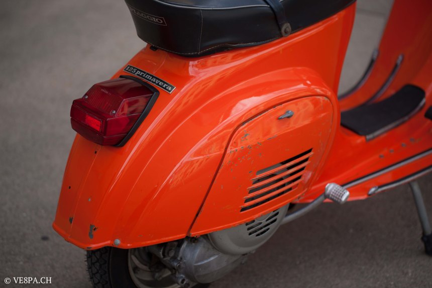 Vespa Primavera 1975, Orange, im O-Lack, Originallack, Vespa Smallframe wie Vespa 50SS, ET3, VE8PA.CH-34