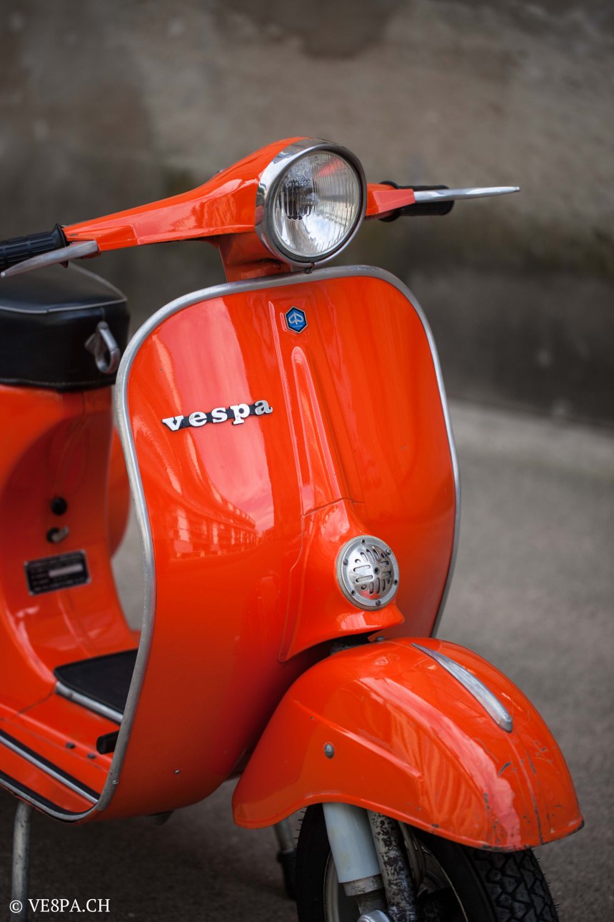 Vespa Primavera 1975, Orange, im O-Lack, Originallack, Vespa Smallframe wie Vespa 50SS, ET3, VE8PA.CH-36