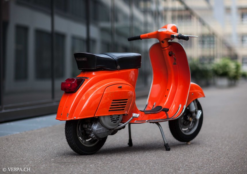 Vespa Primavera 1975, Orange, im O-Lack, Originallack, Vespa Smallframe wie Vespa 50SS, ET3, VE8PA.CH-4