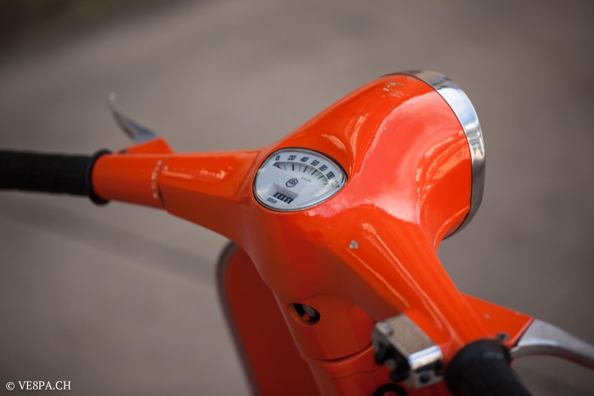 Vespa Primavera 1975, Orange, im O-Lack, Originallack, Vespa Smallframe wie Vespa 50SS, ET3, VE8PA.CH-42