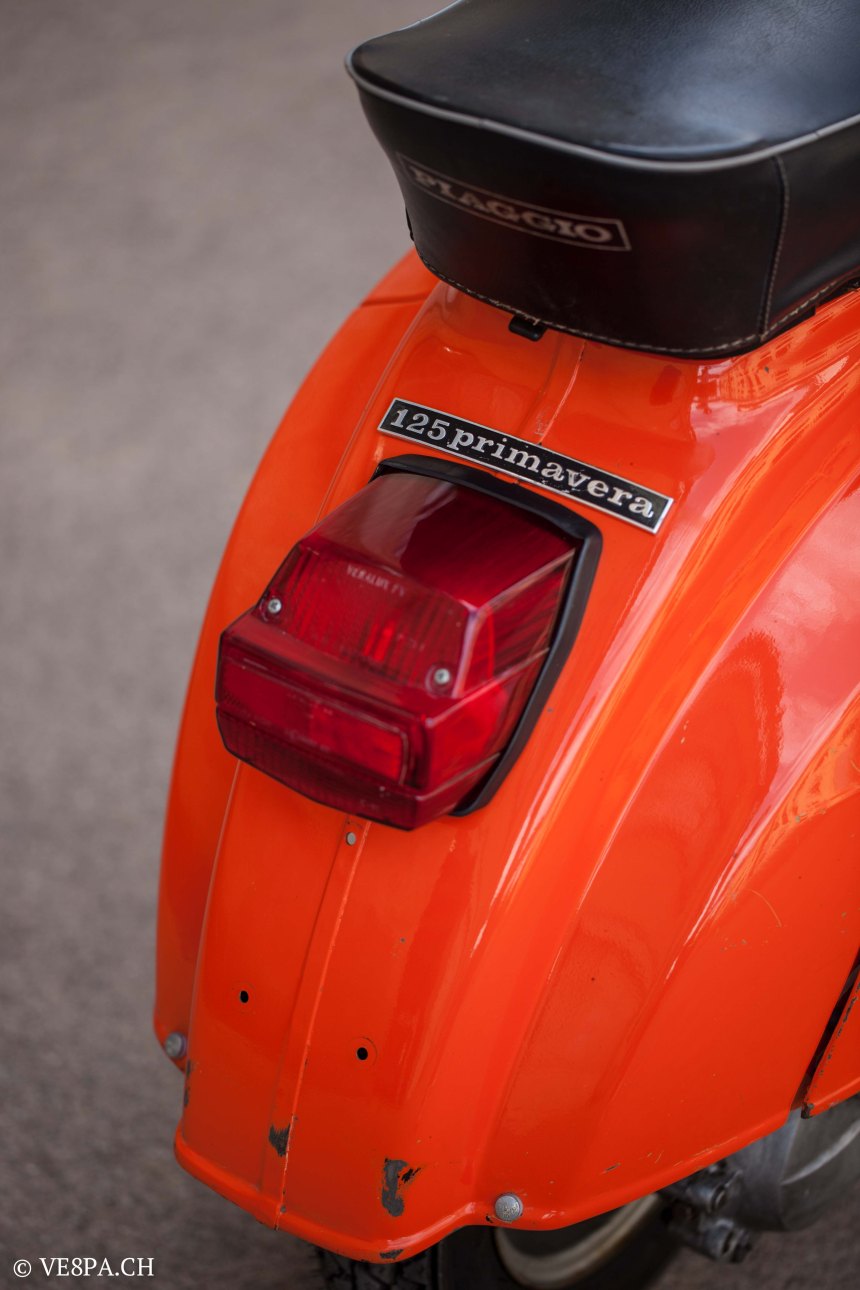 Vespa Primavera 1975, Orange, im O-Lack, Originallack, Vespa Smallframe wie Vespa 50SS, ET3, VE8PA.CH-45