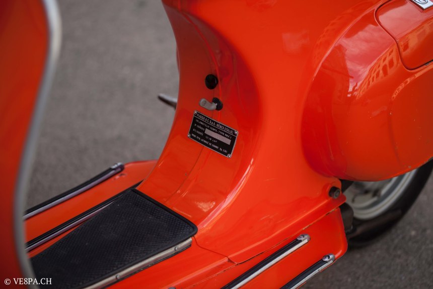 Vespa Primavera 1975, Orange, im O-Lack, Originallack, Vespa Smallframe wie Vespa 50SS, ET3, VE8PA.CH-47