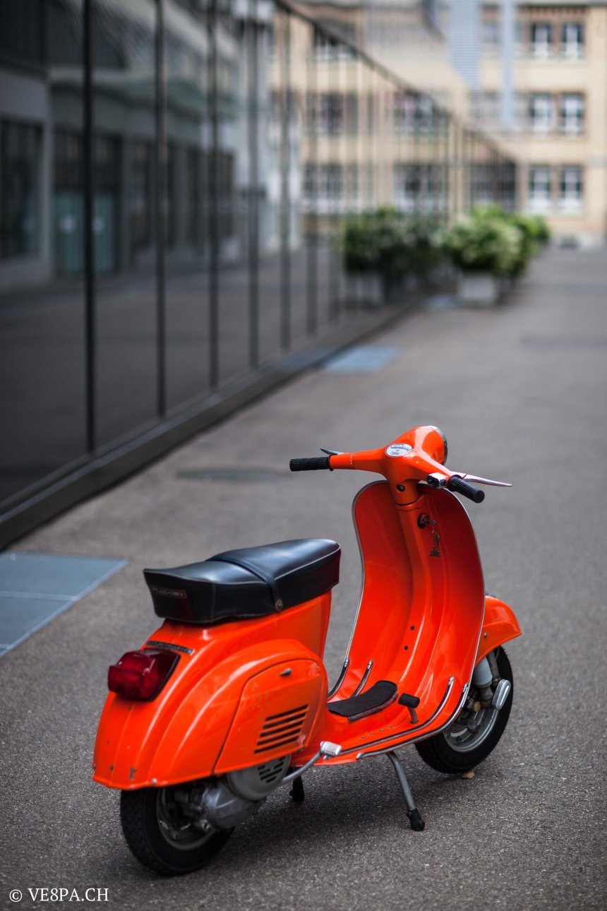 Vespa Primavera 1975, Orange, im O-Lack, Originallack, Vespa Smallframe wie Vespa 50SS, ET3, VE8PA.CH-5