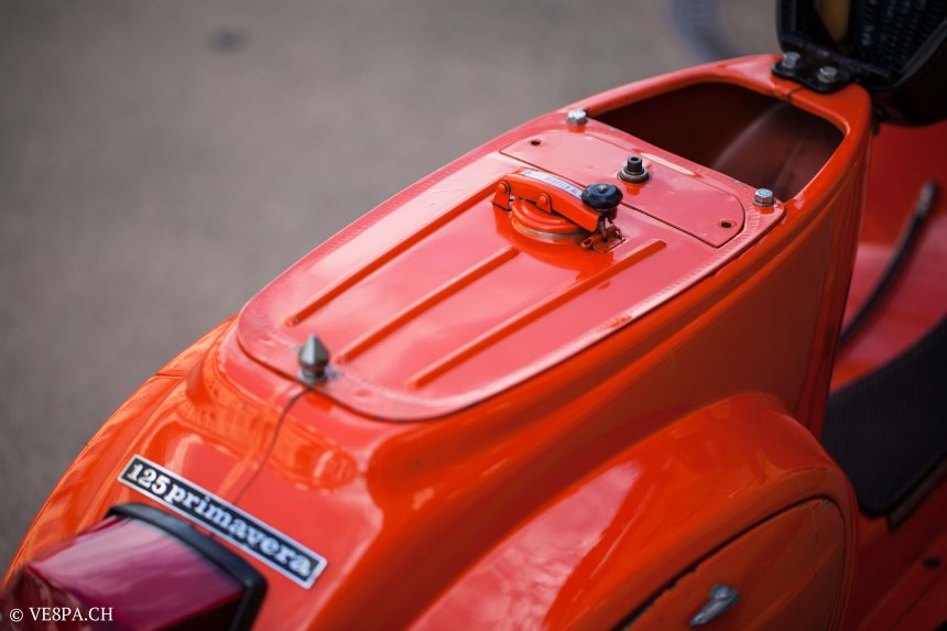 Vespa Primavera 1975, Orange, im O-Lack, Originallack, Vespa Smallframe wie Vespa 50SS, ET3, VE8PA.CH-52