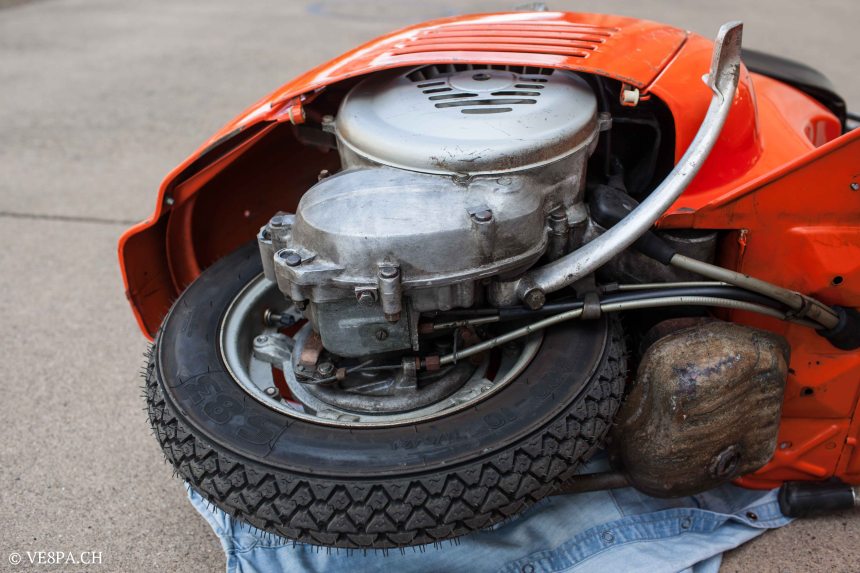 Vespa Primavera 1975, Orange, im O-Lack, Originallack, Vespa Smallframe wie Vespa 50SS, ET3, VE8PA.CH-66