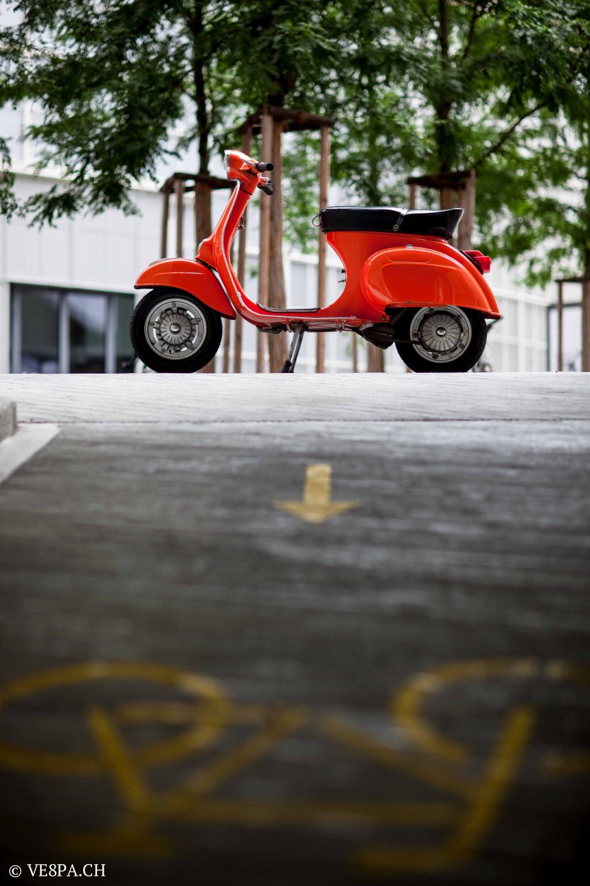 Vespa Primavera 1975, Orange, im O-Lack, Originallack, Vespa Smallframe wie Vespa 50SS, ET3, VE8PA.CH-7