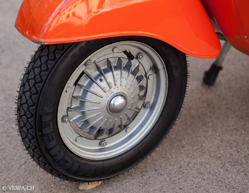 Vespa Primavera 1975, Orange, im O-Lack, Originallack, Vespa Smallframe wie Vespa 50SS, ET3, VE8PA.CH-737