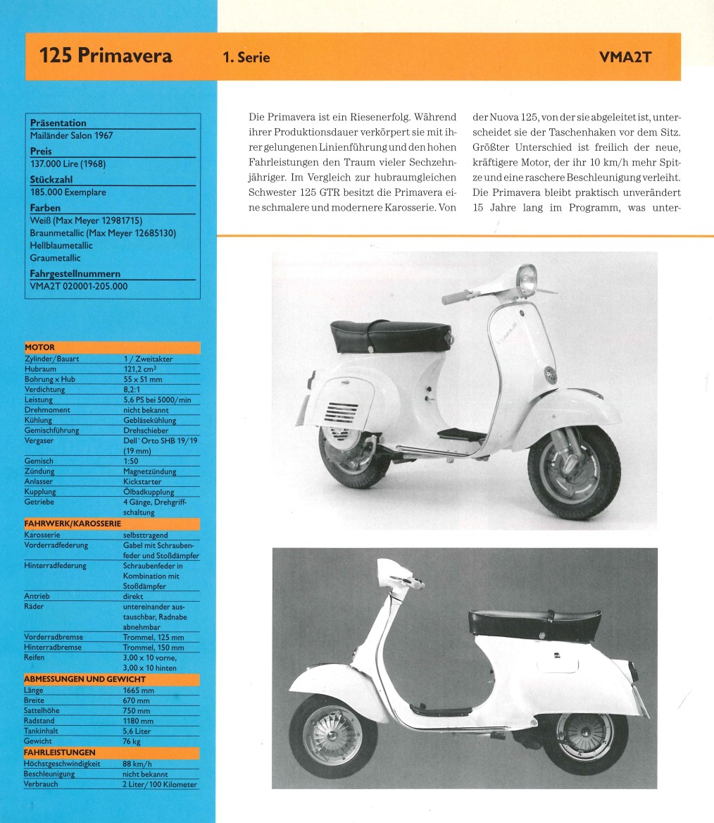 Vespa Primavera VMA2T Serie 1
