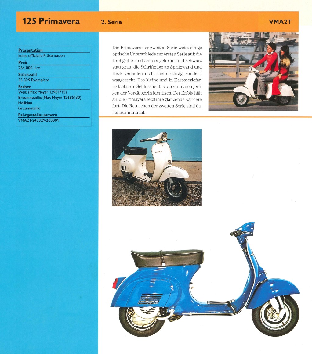 Vespa Primavera VMA2T Serie 2
